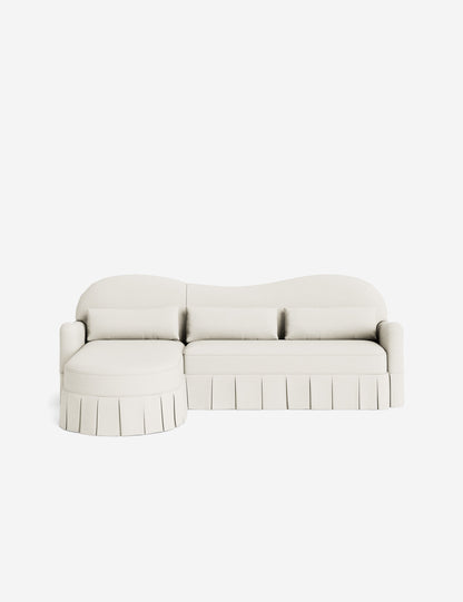Middleton Skirted Chaise Sectional Sofa by Ginny Macdonald