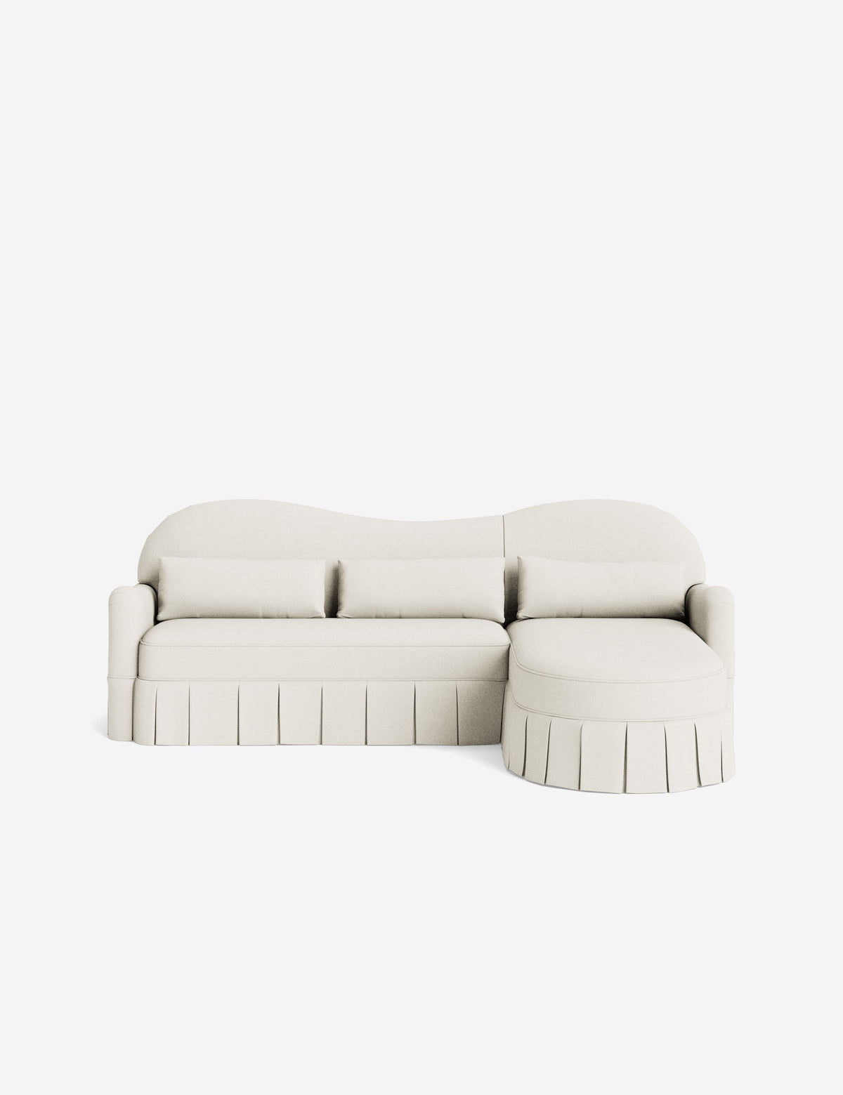 Middleton Skirted Chaise Sectional Sofa by Ginny Macdonald