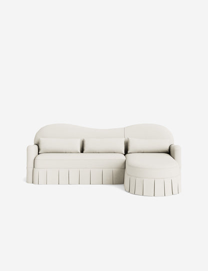 Middleton Skirted Chaise Sectional Sofa by Ginny Macdonald