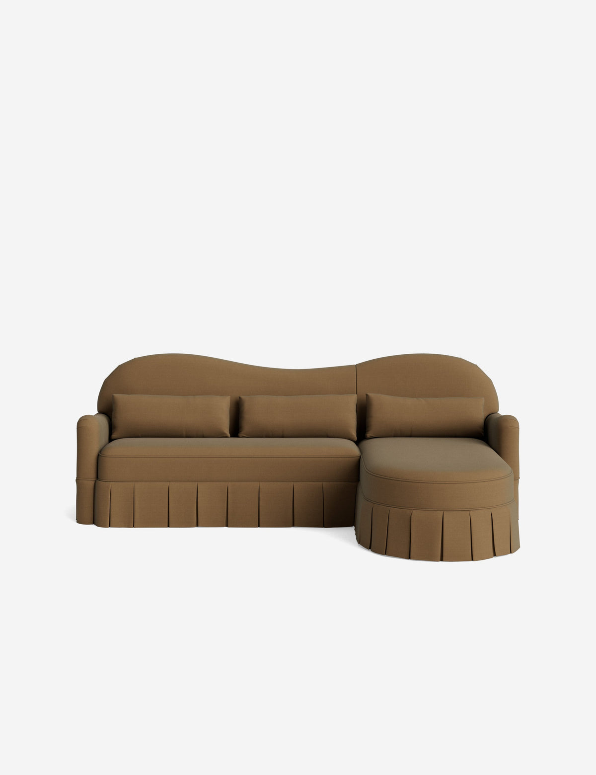 Middleton Skirted Chaise Sectional Sofa by Ginny Macdonald