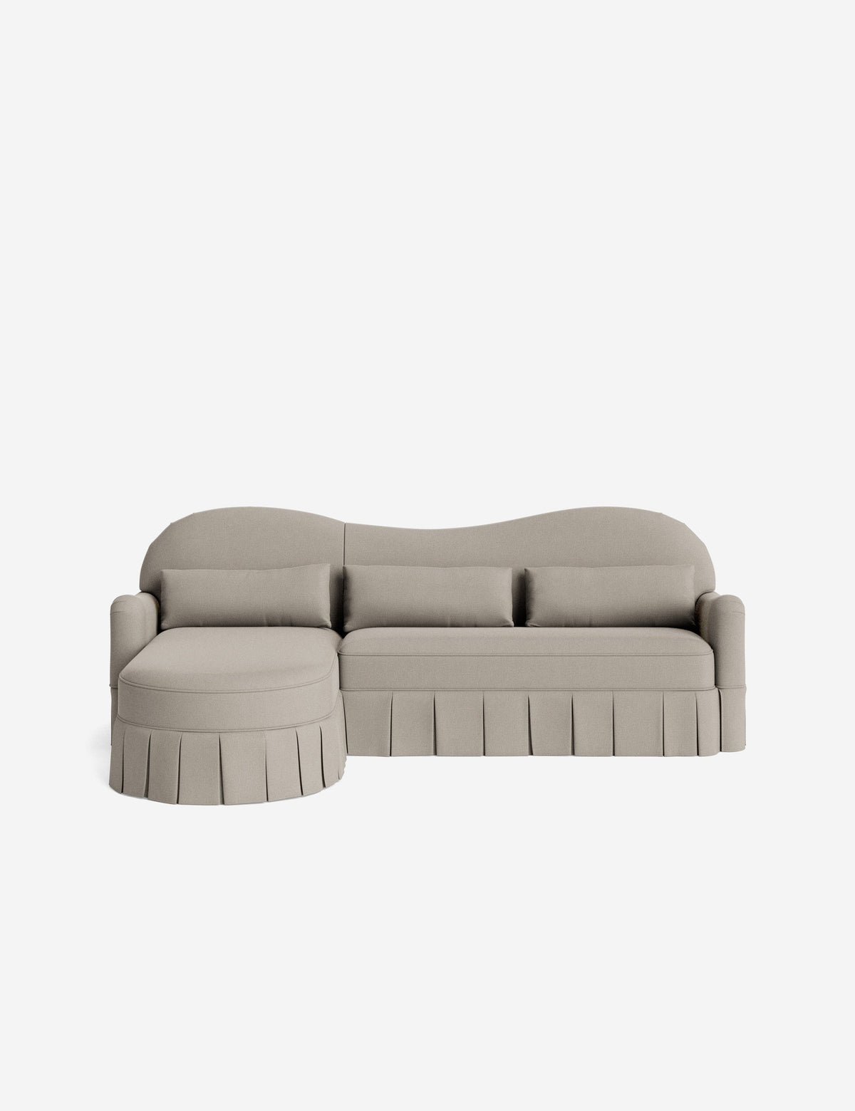 Middleton Skirted Chaise Sectional Sofa by Ginny Macdonald