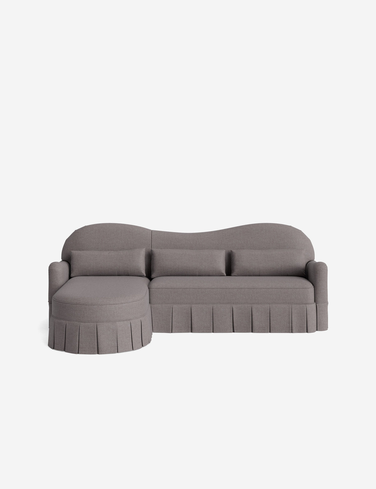 Middleton Skirted Chaise Sectional Sofa by Ginny Macdonald