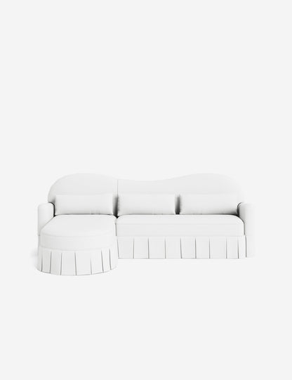 Middleton Skirted Chaise Sectional Sofa by Ginny Macdonald