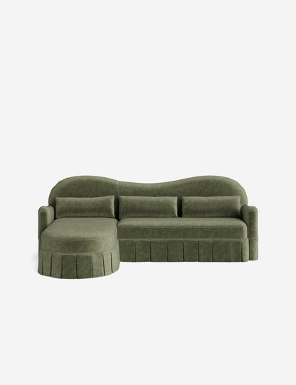 Middleton Skirted Chaise Sectional Sofa by Ginny Macdonald