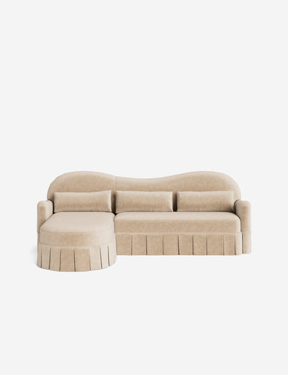 Middleton Skirted Chaise Sectional Sofa by Ginny Macdonald