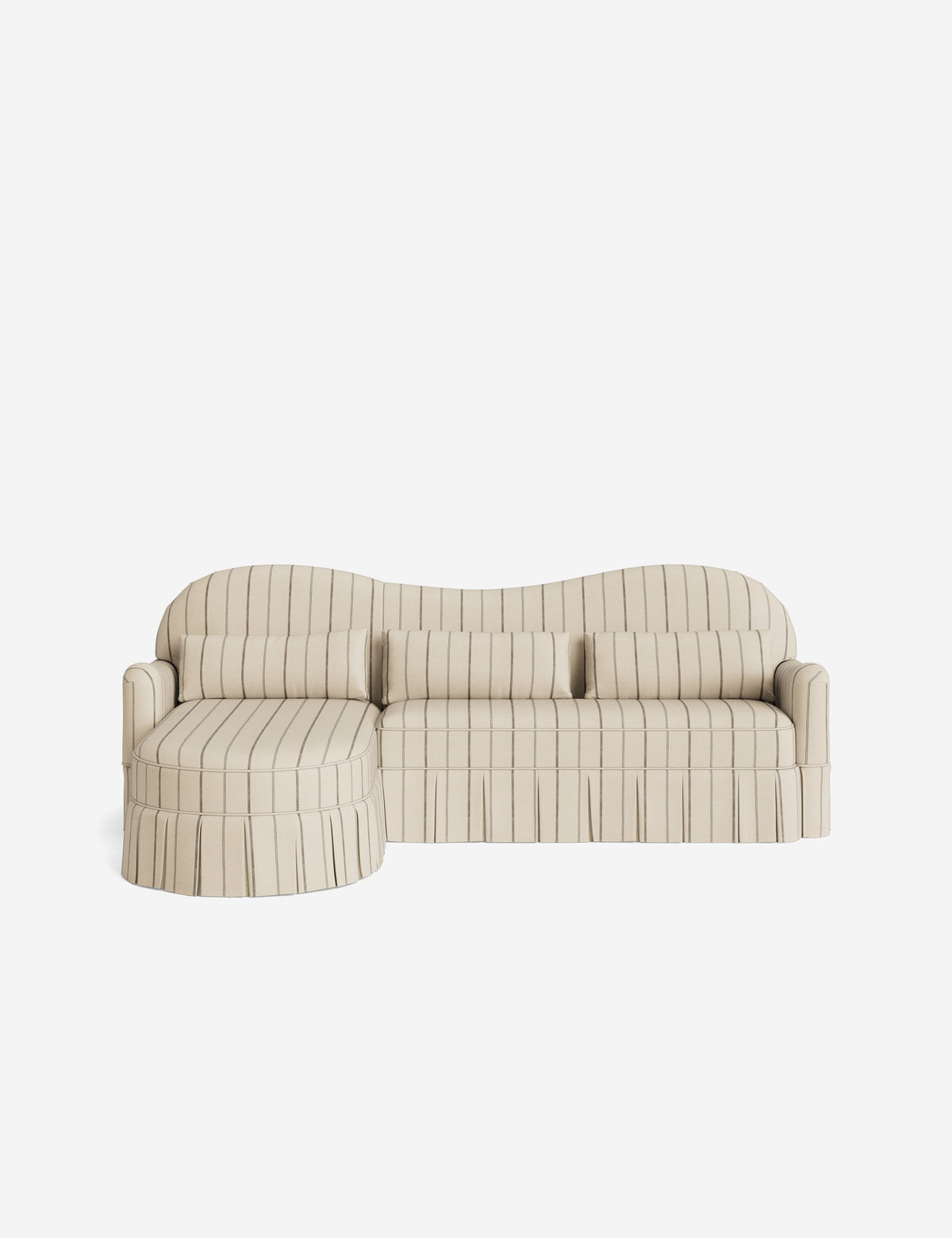 Middleton Skirted Chaise Sectional Sofa by Ginny Macdonald