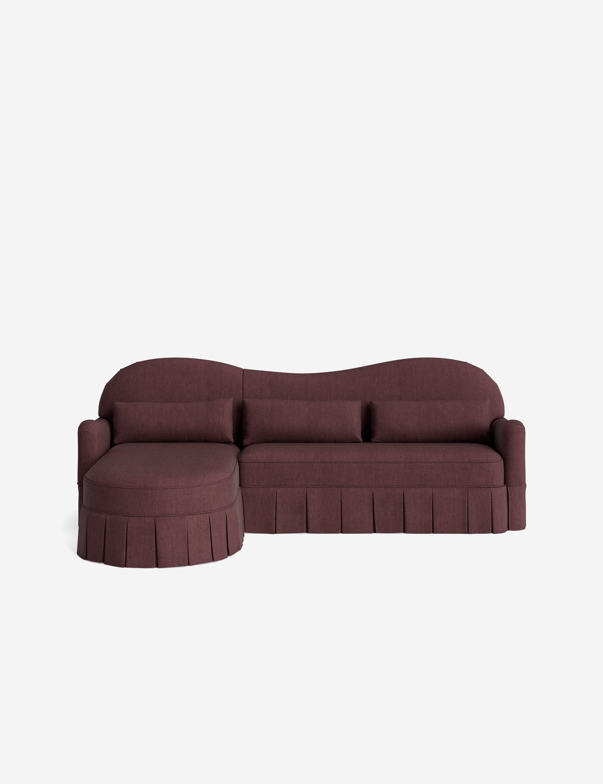 Middleton Skirted Chaise Sectional Sofa by Ginny Macdonald