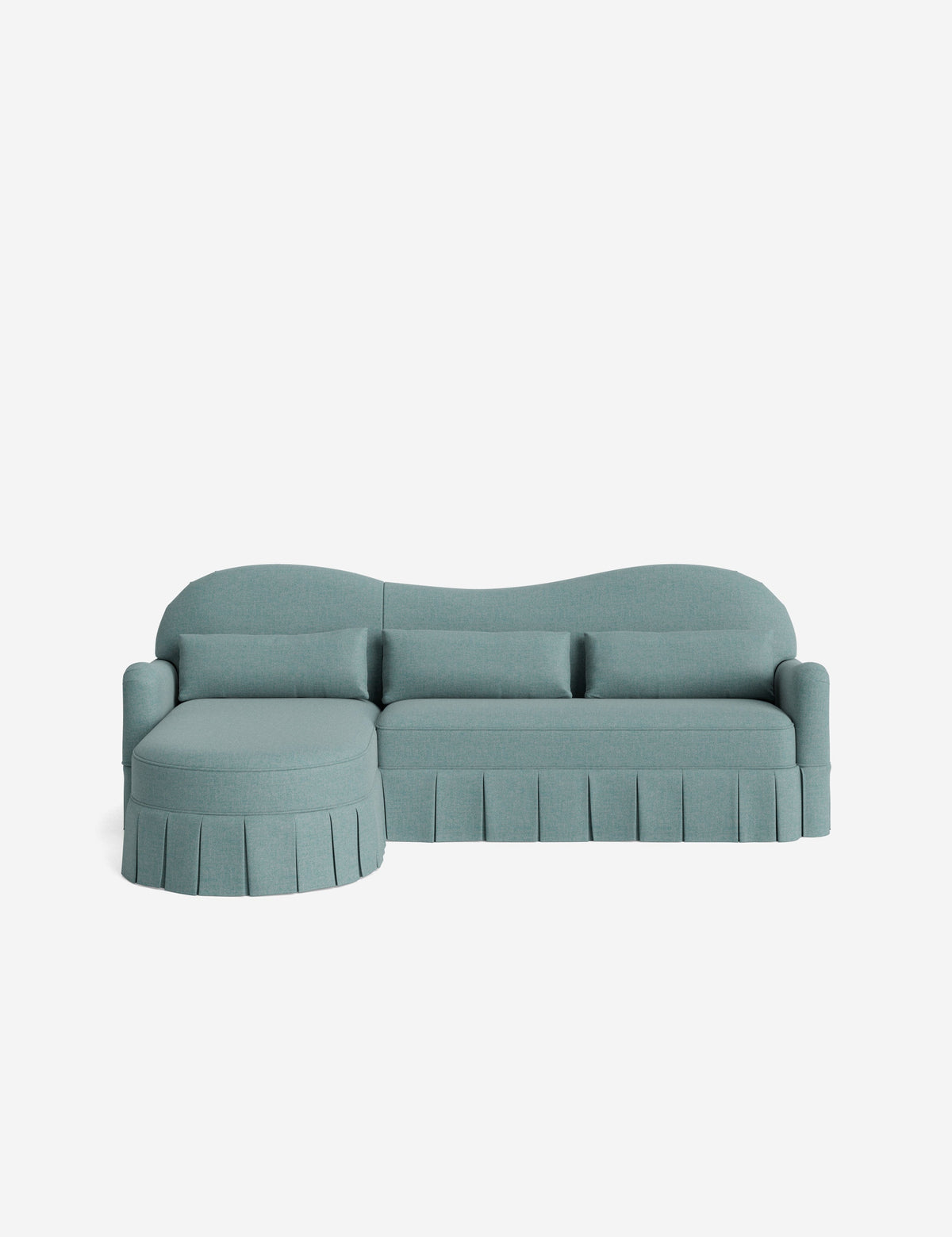 Middleton Skirted Chaise Sectional Sofa by Ginny Macdonald