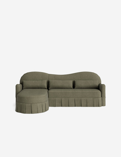 Middleton Skirted Chaise Sectional Sofa by Ginny Macdonald