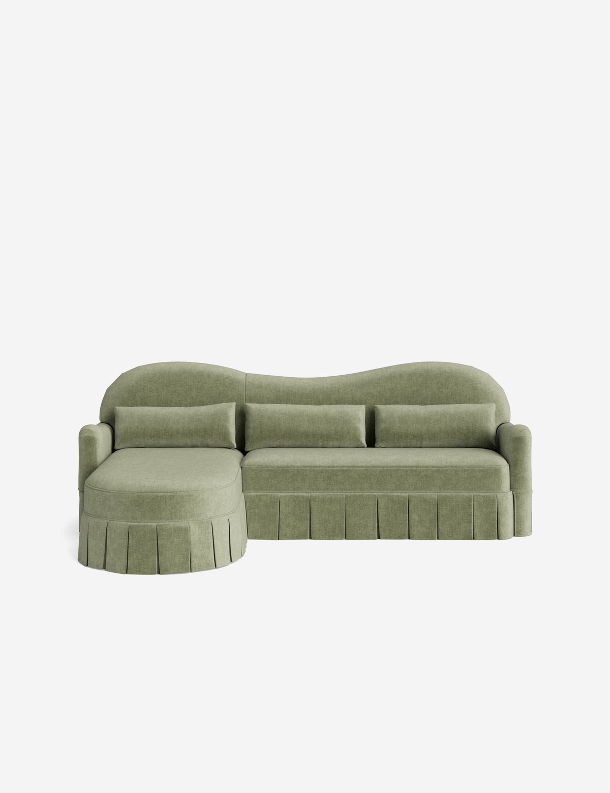 Middleton Skirted Chaise Sectional Sofa by Ginny Macdonald
