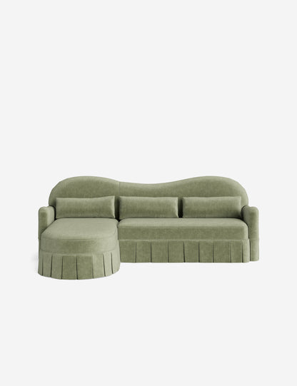 Middleton Skirted Chaise Sectional Sofa by Ginny Macdonald
