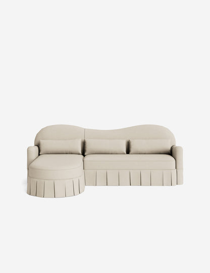Middleton Skirted Chaise Sectional Sofa by Ginny Macdonald