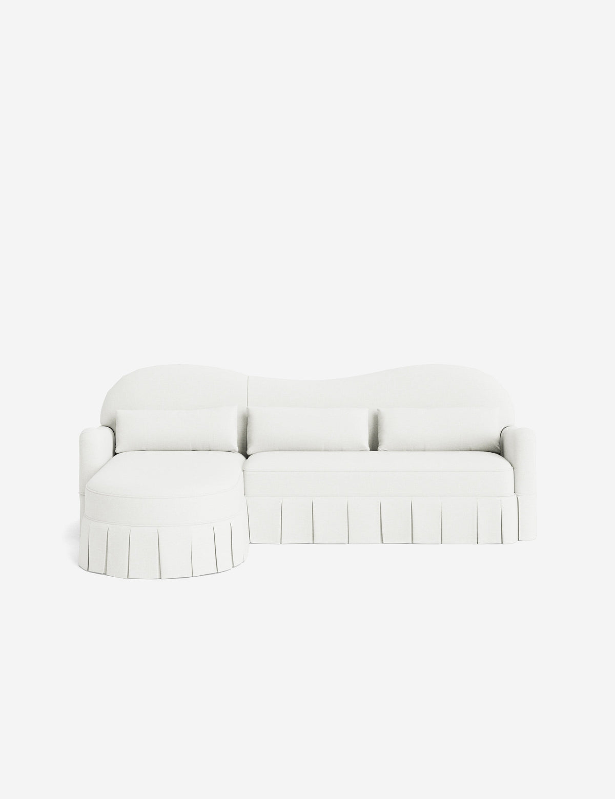 Middleton Skirted Chaise Sectional Sofa by Ginny Macdonald