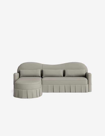 Middleton Skirted Chaise Sectional Sofa by Ginny Macdonald
