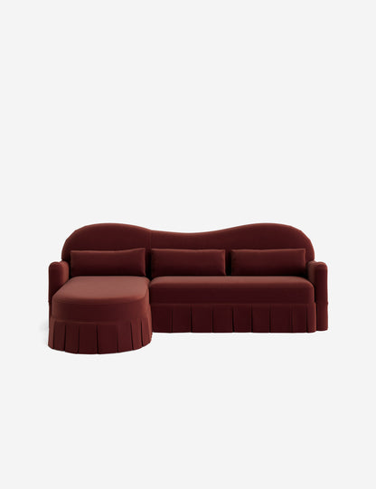 Middleton Skirted Chaise Sectional Sofa by Ginny Macdonald