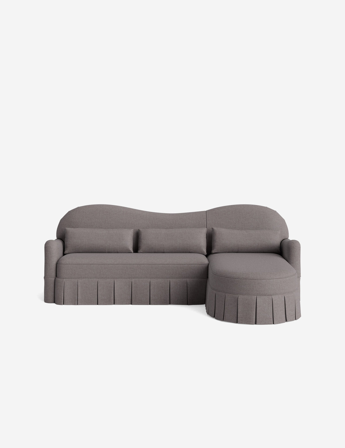 Middleton Skirted Chaise Sectional Sofa by Ginny Macdonald