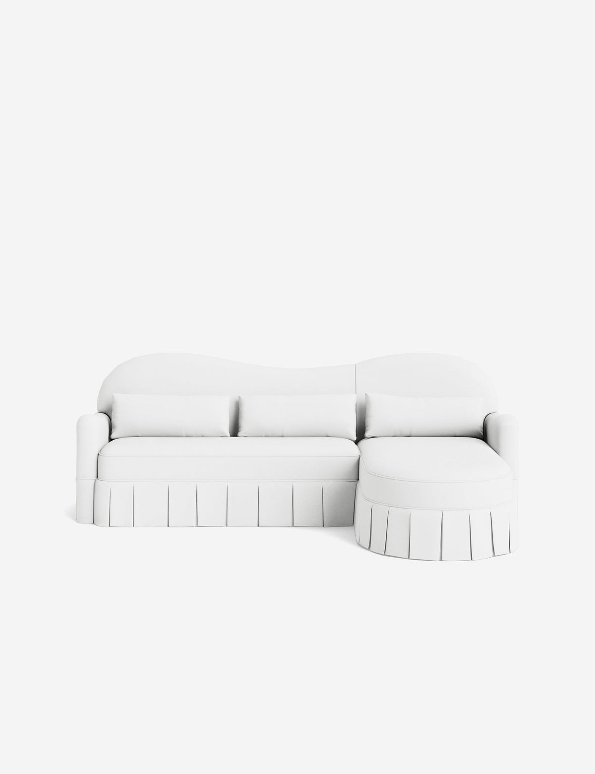 Middleton Skirted Chaise Sectional Sofa by Ginny Macdonald