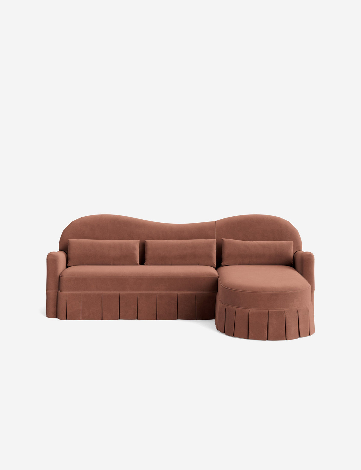 Middleton Skirted Chaise Sectional Sofa by Ginny Macdonald