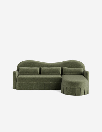 Middleton Skirted Chaise Sectional Sofa by Ginny Macdonald
