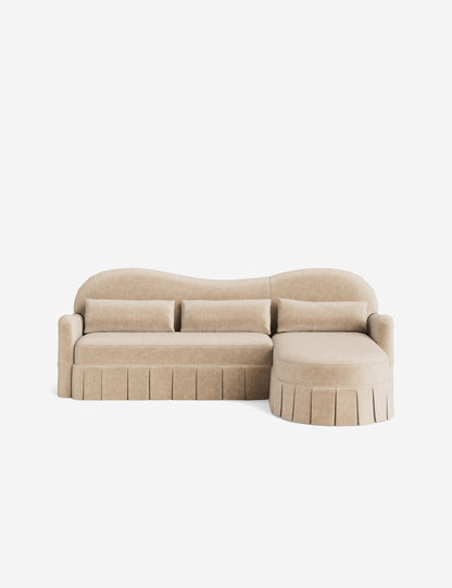 Middleton Skirted Chaise Sectional Sofa by Ginny Macdonald