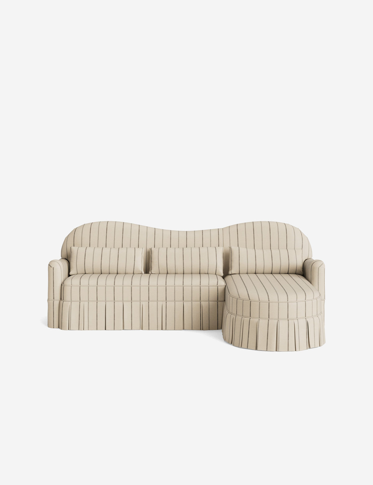 Middleton Skirted Chaise Sectional Sofa by Ginny Macdonald