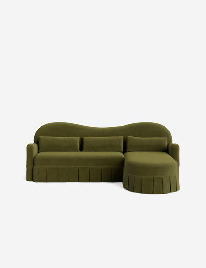 Middleton Skirted Chaise Sectional Sofa by Ginny Macdonald