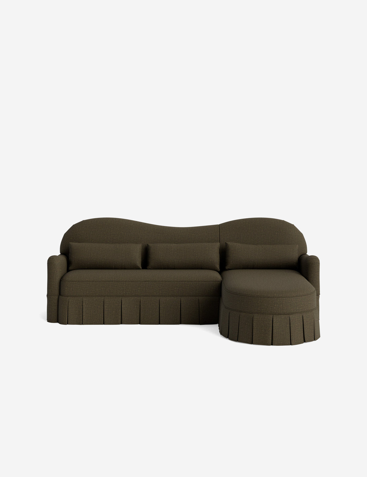 Middleton Skirted Chaise Sectional Sofa by Ginny Macdonald