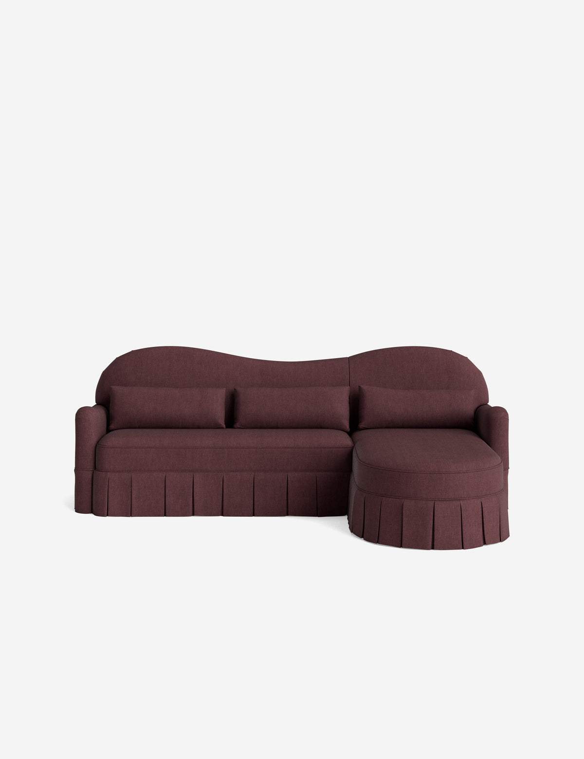 Middleton Skirted Chaise Sectional Sofa by Ginny Macdonald