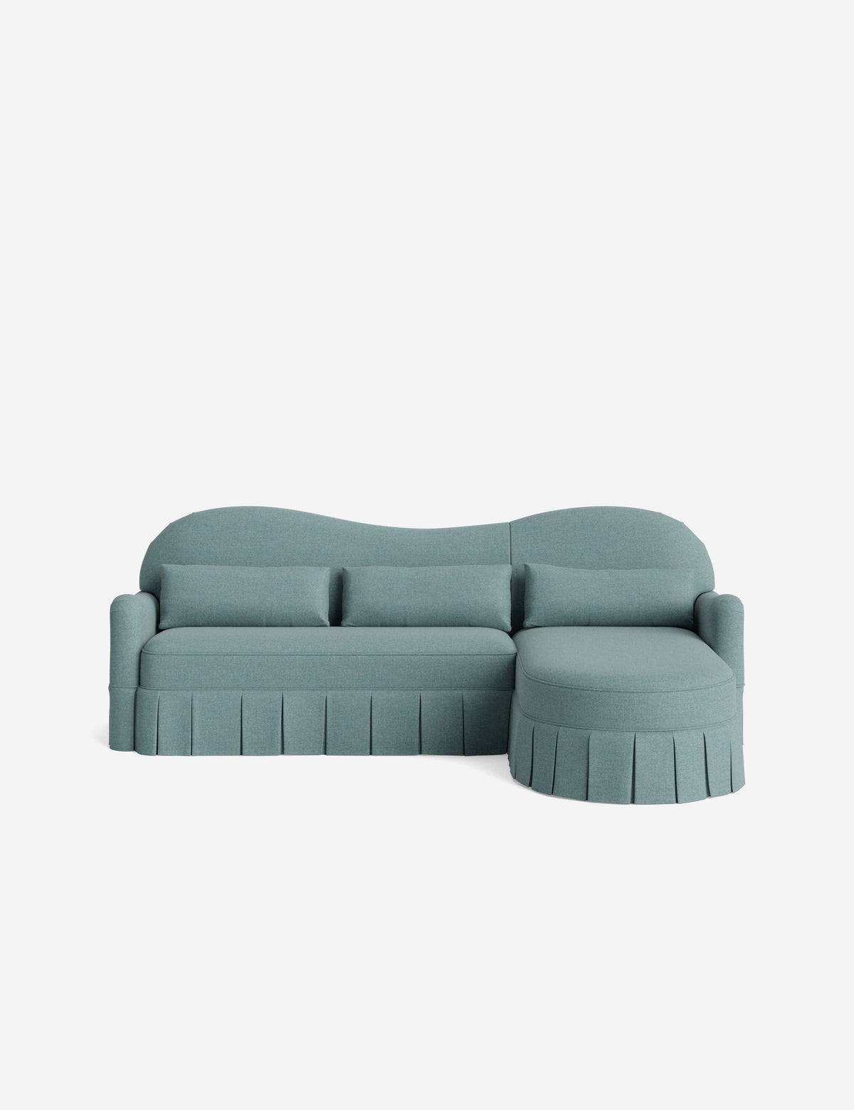 Middleton Skirted Chaise Sectional Sofa by Ginny Macdonald