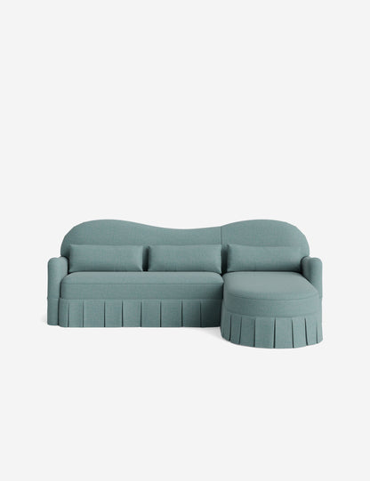 Middleton Skirted Chaise Sectional Sofa by Ginny Macdonald