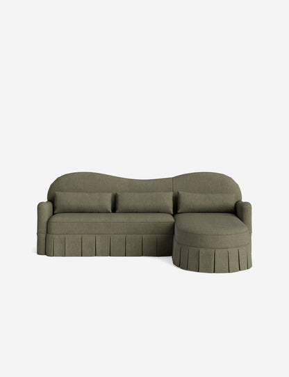 Middleton Skirted Chaise Sectional Sofa by Ginny Macdonald