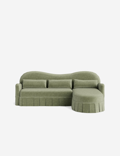 Middleton Skirted Chaise Sectional Sofa by Ginny Macdonald