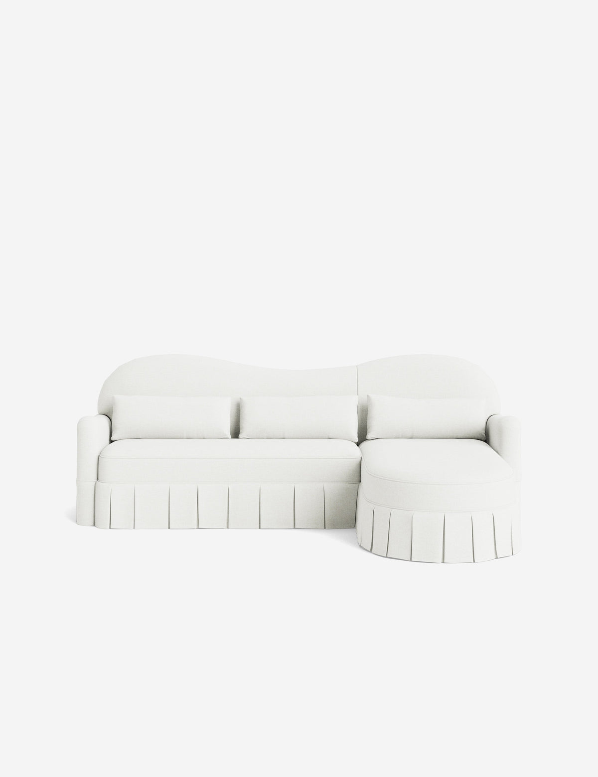 Middleton Skirted Chaise Sectional Sofa by Ginny Macdonald
