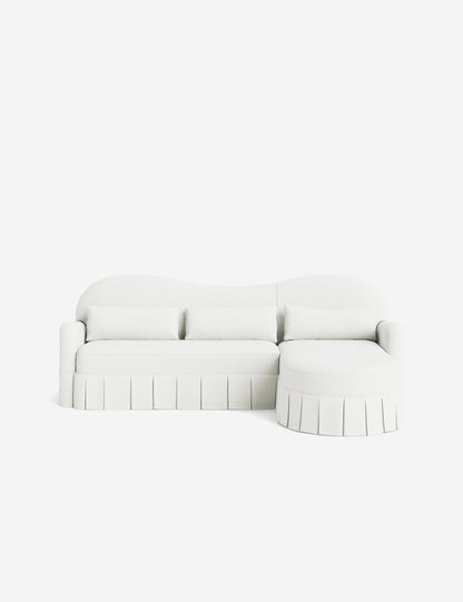 Middleton Skirted Chaise Sectional Sofa by Ginny Macdonald