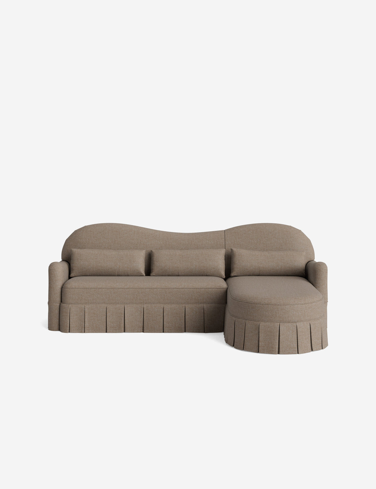 Middleton Skirted Chaise Sectional Sofa by Ginny Macdonald