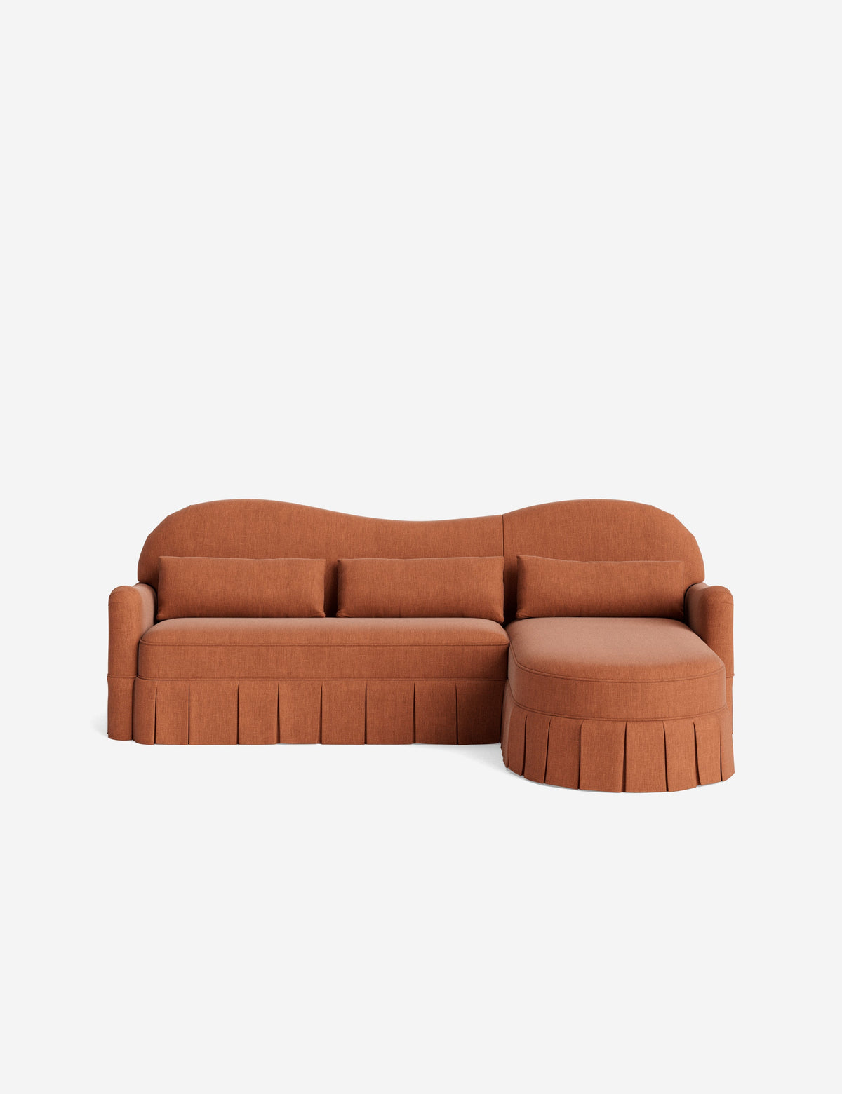 Middleton Skirted Chaise Sectional Sofa by Ginny Macdonald