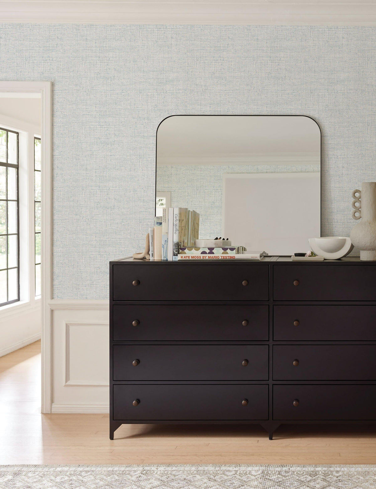 Tessier Faux Grasscloth Wallpaper