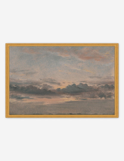Yale, A Cloud Study, Sunset Print
