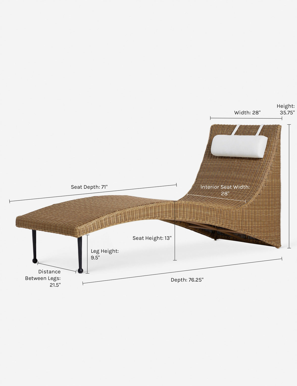 Marisol Outdoor Chaise by Sarah Sherman Samuel