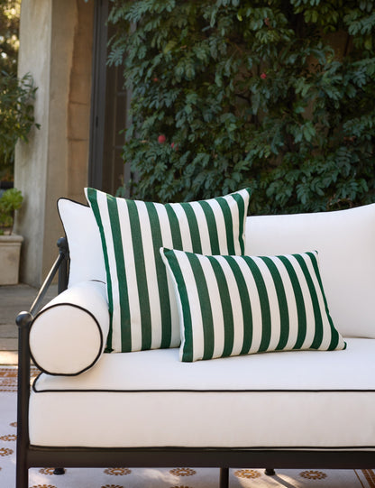 Yvonne Reversible Indoor / Outdoor Pillow by Sunbrella for Lulu and Georgia