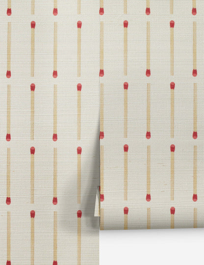Matchstick Grasscloth Wallpaper