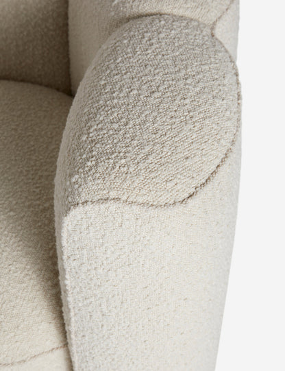 Open Box: Mila Accent Chair, Ivory Boucle by Eny Lee Parker