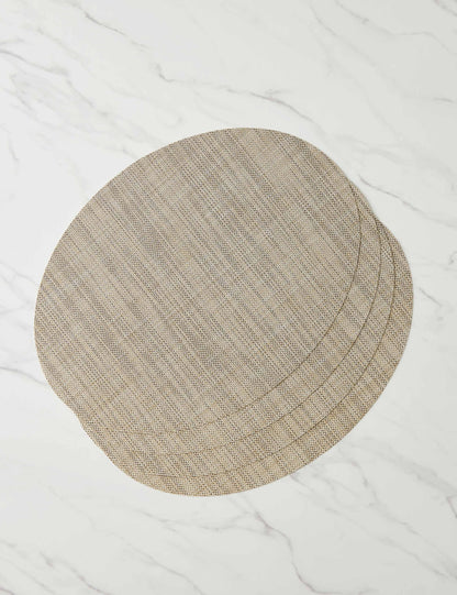 Mini Basketweave Oval Placemat (Set of 4) by Chilewich