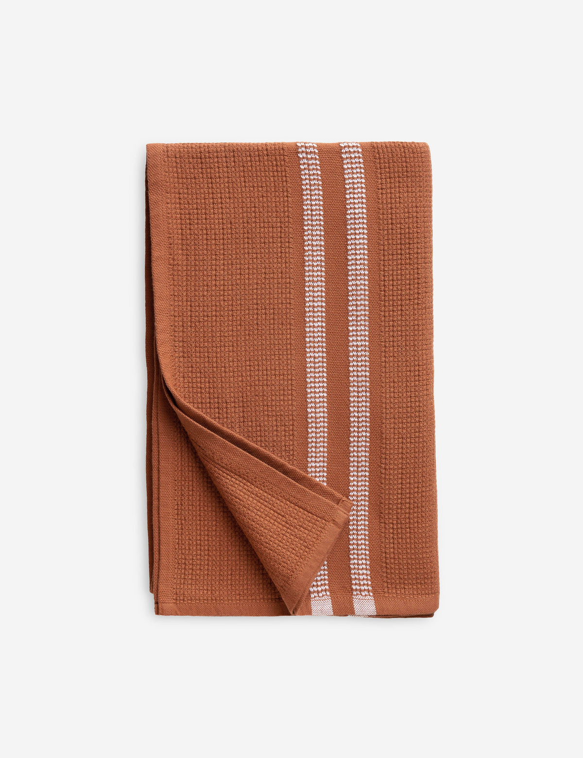 Organic Block Rib Bath Towel by Mungo