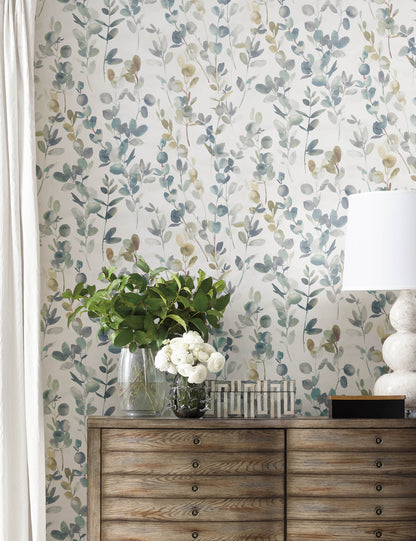 Joyful Eucalyptus Wallpaper by Candice Olson