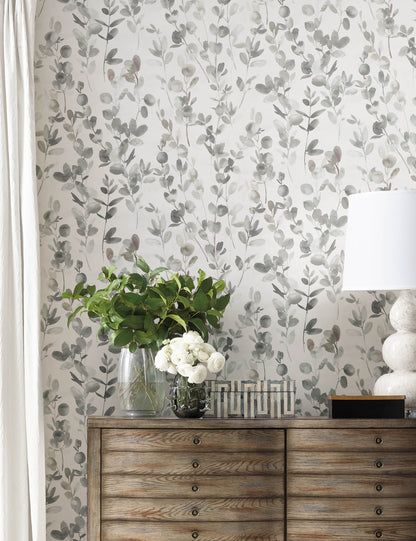 Joyful Eucalyptus Wallpaper by Candice Olson