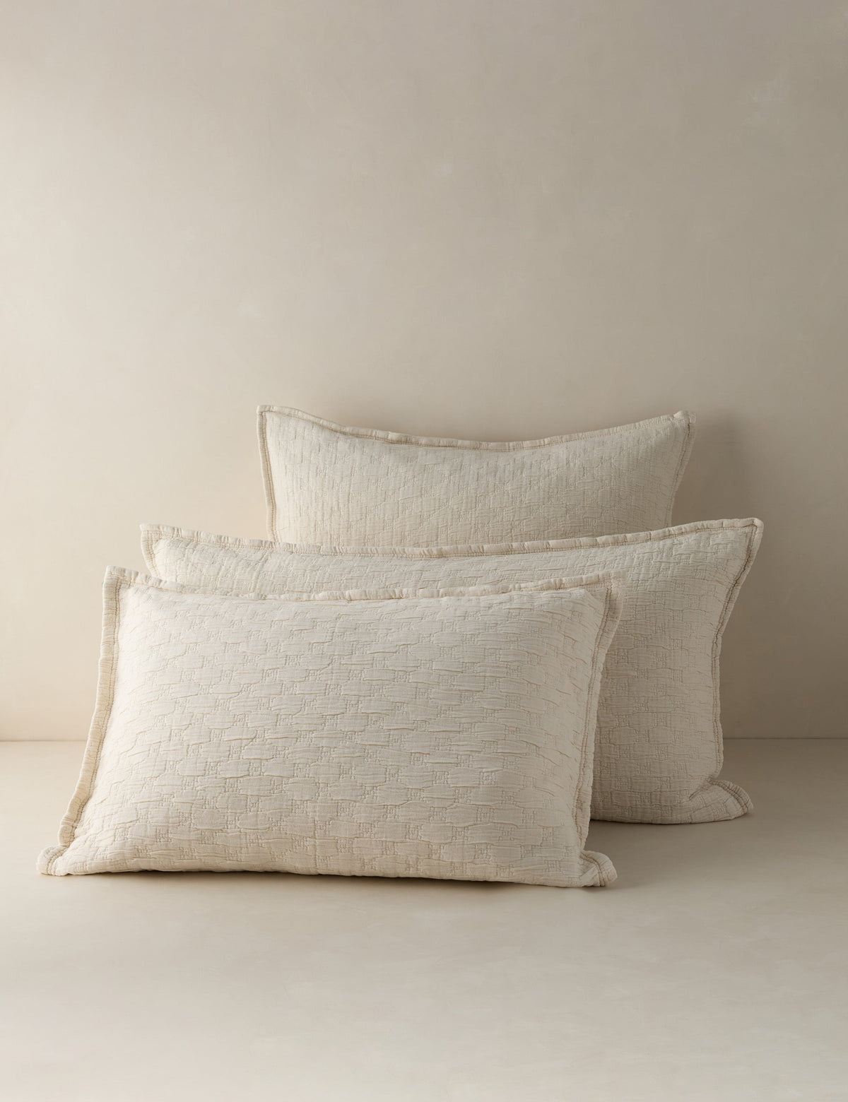 Ojai Cotton Matelassé Sham by Pom Pom at Home