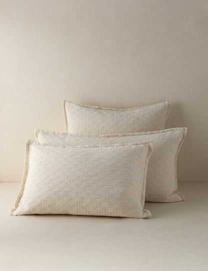 Ojai Cotton Matelassé Sham by Pom Pom at Home