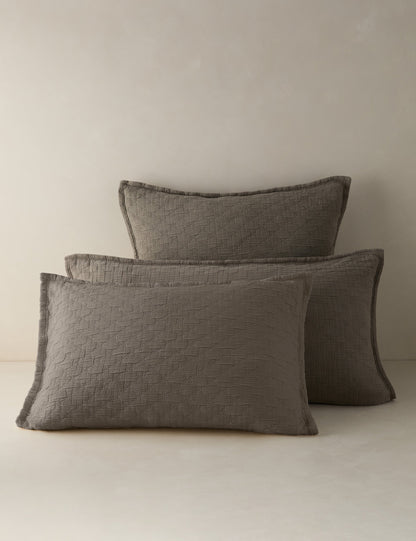 Ojai Cotton Matelassé Sham by Pom Pom at Home
