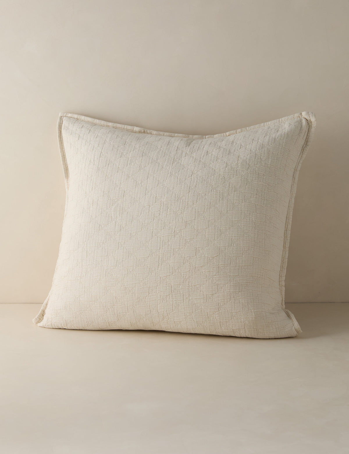 Ojai Cotton Matelasse Euro Sham by Pom Pom at Home